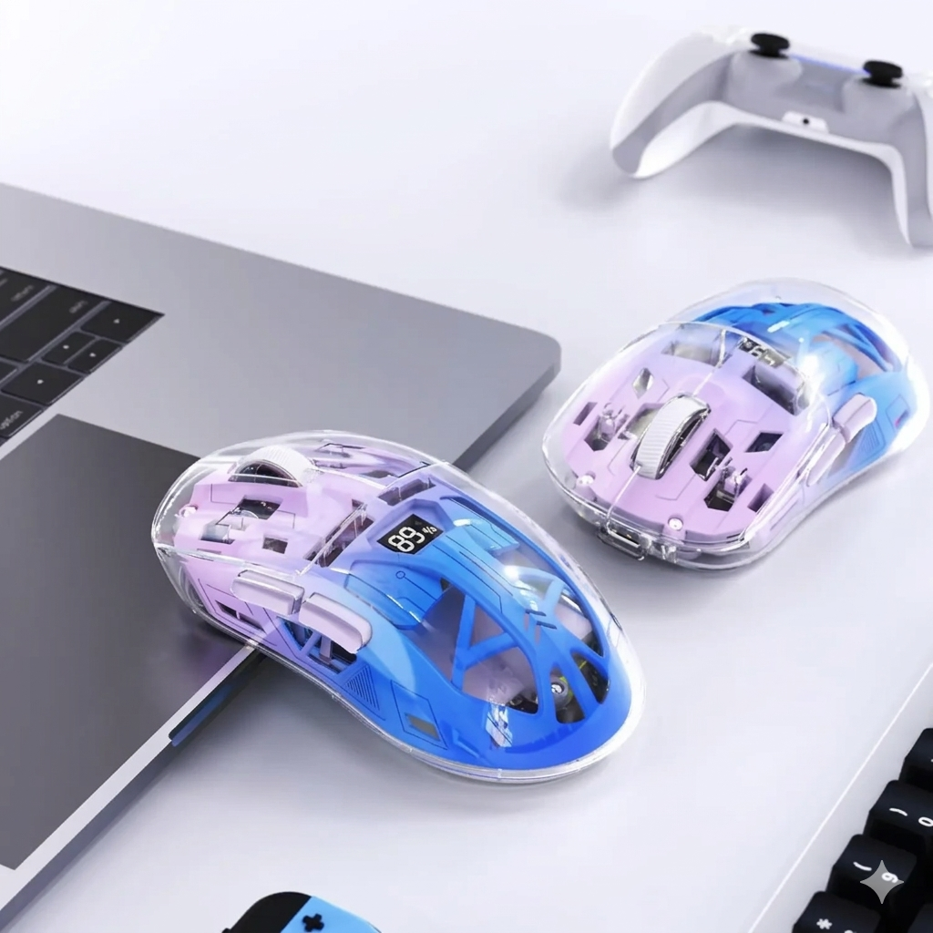 Souris Gaming Sans Fil Transparent