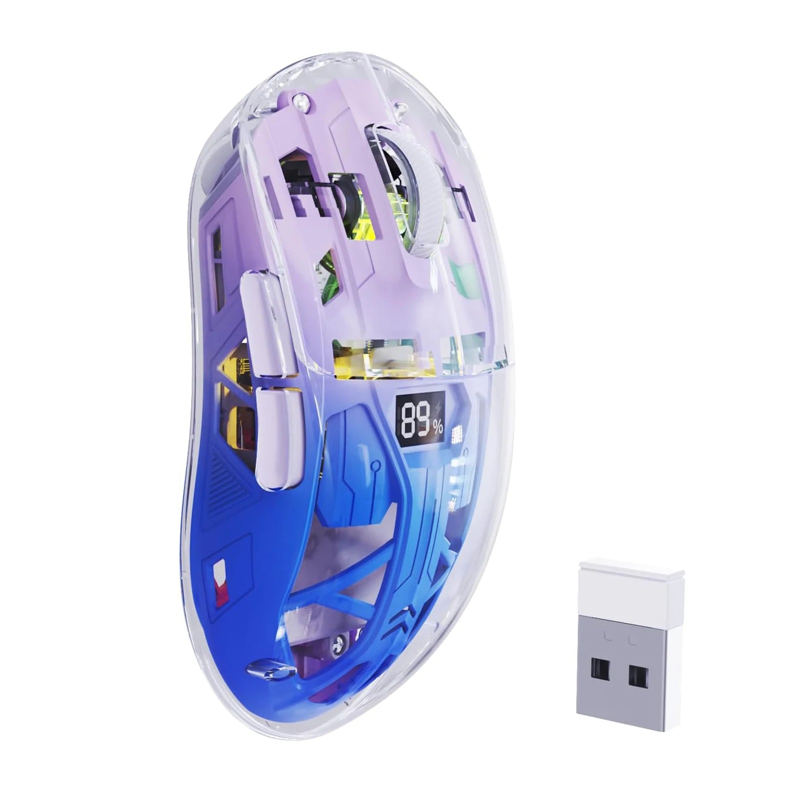Souris Gaming Sans Fil Transparent