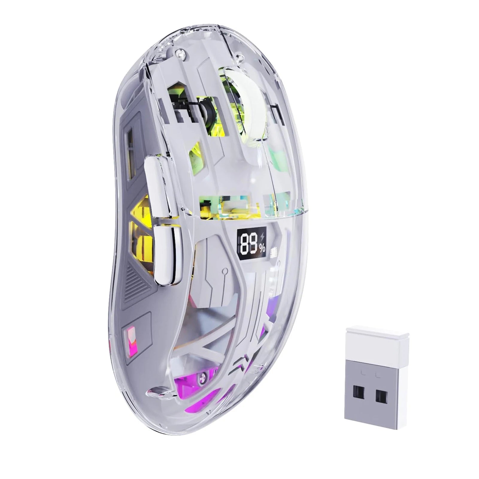 Souris Gaming Sans Fil Transparent