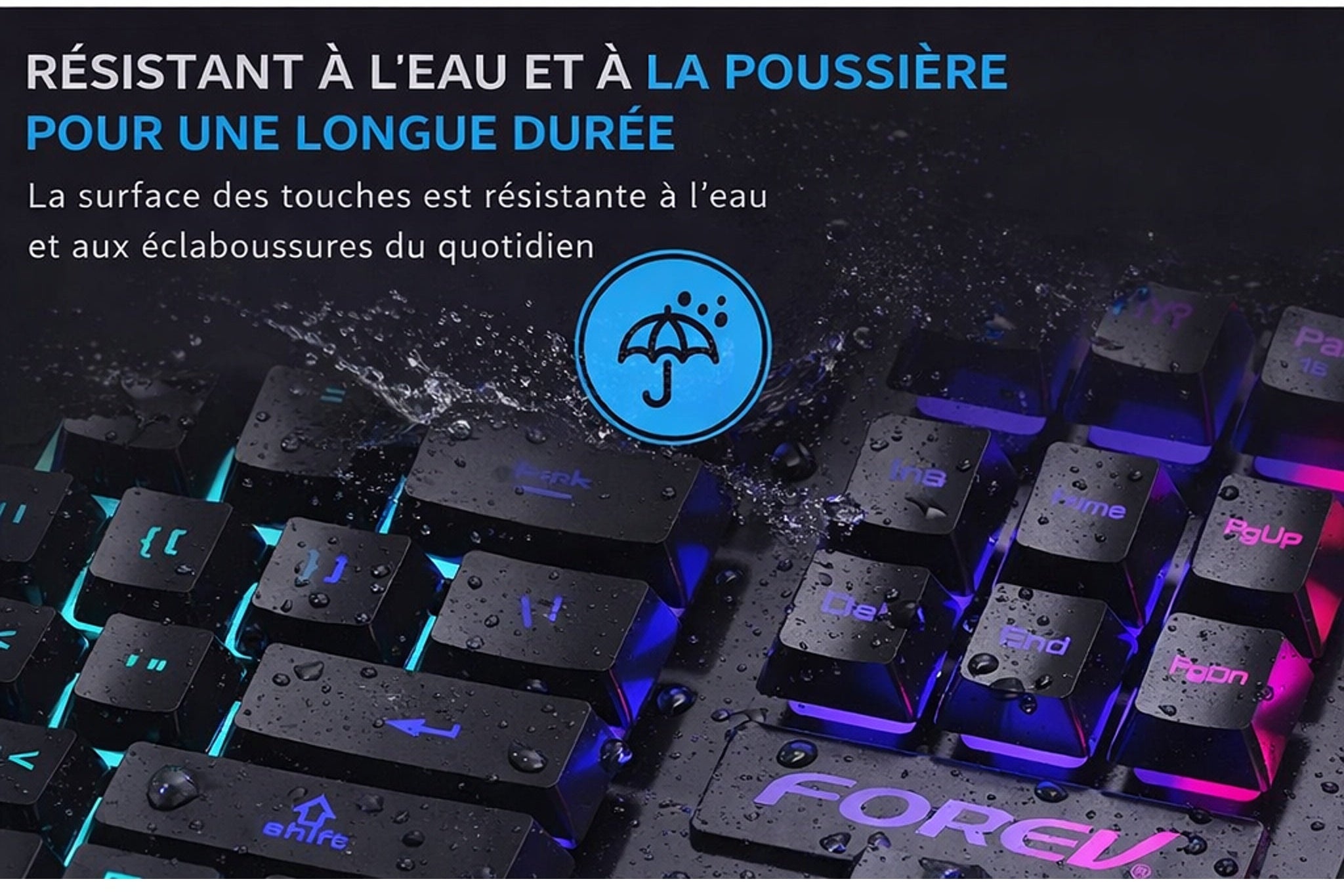 Clavier Mécanique Rétroéclairé RGB, Ensemble Clavier + Souris Pour Gamer
